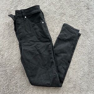 Express Black Shimmer Skinny Jeans